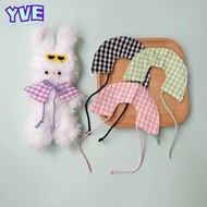 YVE Checkered Cloak, Cotton Stuffed Doll Checkered Doll Clothes,  Macaron Outfit 10~15cm 15cm Cotton