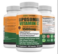 美國Simply Potent Liposomal  Vit C 脂質體維他命C (180粒裝)適合素食者