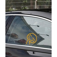 emoji sticker kereta car window sticker