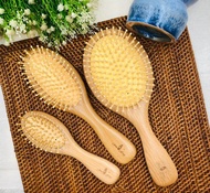 【天然櫸木材質】Jiou-Fong櫸木氣墊按摩梳(大/中/小)