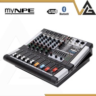 NPE GT-620 เพาเวอร์มิกเซอร์ บลูทูธ 6ช่อง แอมป์ขยายเสียง ในตัว EQ 7band 100W bluetooth Power mixer