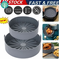 2023◑☾☂ vanille Air Fryer Silicone Pot Fryers Oven Accessories Baking Tray CR1