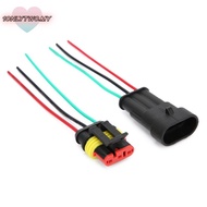 1ONLYTWO 5 Sets Car Electrical Connector, With Wire 3 Pin Waterproof Connector, Easy to Use Waterpro