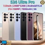 26 Ultra Pro Smartphone 108MP Camera 7.3" FHD 16GB+1TB Photography Phone 8 Gen4 10Core 8000mAh Batte