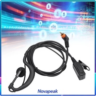 Novapeak-my Heayzoki Push to Talk Microphone Headset G Shape Earhook with Noise Canceling Mic and Cl