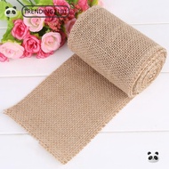 TRENDING Burlap Roll, Yellow Wired Edge Jute Roll, Webbing 3Meter Hessian Fabric Gift Wrapping