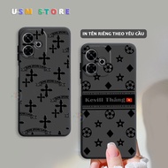 Oppo A5 Pro 5G / F29 Pro 5G case, cross with personal name printed