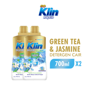 [Paket isi 2] So Klin Detergen Cair Nature Green Tea & Jasmine Botol 700ml