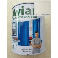 Cat kayu dan besi avian synthetic warna natural white putih tulang