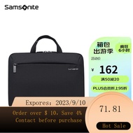 🦄SG🐏Samsonite（Samsonite）Laptop Bag14Inch One-Shoulder Crossbody Bag for Men and Women Business Briefcase Apple NotebookB