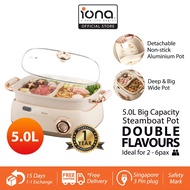 IONA 5L Dual Steamboat Pot Yuan Yang Hotpot Electric Cooker 鸳鸯火鍋 - GLS201