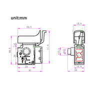 Saklar Bor Bosch Switch Skakel Mesin Bor GSB-10RE GSB-13RE Saklar Switch GSB550