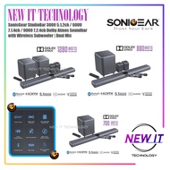 SonicGear StudioBar 3000 5.1.2ch / 6000 7.1.4ch / 9000 7.2.4ch Dolby Atmos Soundbar with Wireless Su