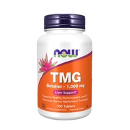 Now Foods TMG Betaine 1000mg 100 Tablets | Cardiovascular & Liver Support