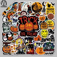 50 Sheets Halloween Holiday Graffiti Stickers Luggage Laptop Scooter Refrigerator Car Decoration Stickers