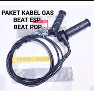 RUMAH GAS SET KABEL GAS K81 HANDGRIP HAND FAT GRIP BEAT ESP BEAT STREET BEAT POP BEST QUALITY