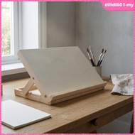 [DilidilidaMY] Tabletop Drawing Easel Collapsible Drafting Board Art Supply Beech Wood