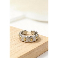 0.00 Z98H Bronze Seven-Grain Rice Fashion Open-Ring - Elegant Design for Everyday Use