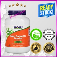 Now Foods Saw Palmetto Berries 550mg 250 Veg Capsules - Support Men's Health &amp; A Healthy Prostate