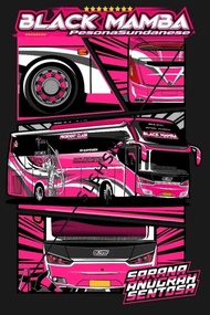  Stiker Bus Mania Bus Artis Basuri Black Mamba Laser Sticker