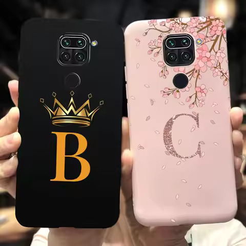 For Xiaomi Redmi Note 9 Case Redmi Note 9 Pro Max Cover Lovely Letters Painted Shockproof Bumper For