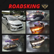 [ FREE TOOL ] HONDA CIVIC FB 2009-2013 V2 VISION SIDE MIRROR LAMP RUNNING LIGHT DAYLIGHT LED
