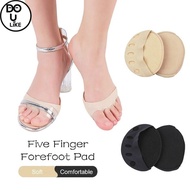 【Do-U】1 Pair of Insole Socks with Heel Liners, Non-Slip Design for Open Toe Shoes