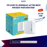 TP-LINK TL-WR902AC AC750 MINI POCKET WIFI ROUTER