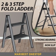 Foldable Stairs Ladder 2 Step Ladder 3 Step Ladder Foldable Stool Ladder Folding Ladder Tangga Lipat