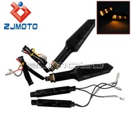 2 x LED Indicator Sequential Motorcycle Blinker Amber Tail Lights For Honda Yamaha Kawasaki Motorbik