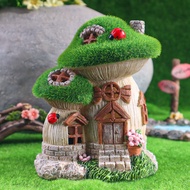 Mushroom House Flower House Decoration Solar Garden Decoration Courtyard Landscape Decoration Resin 