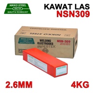 Kawat Las NSN309 2.6mm NIKKO STEEL Elektroda NSN 309 2.6 mm Welding Listrik 2.6 X 350 Stainless Kema