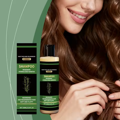 Moisturizing Shampoo For Dry Damaged Hair Treatment Keratin Rosemary Oil Shampoo Thicker Fuller Hair