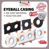 Eyeball Casing GU10 MR16 Spotlight Downlight Fitting Square Round Adjustable Light High Quality Diecast Material Lampu