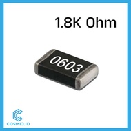 Resistor 1.8K 1K8 0603 SMD 1.8 K Ohm 1.8 Kilo Ohm Kilo Ohm SMD0603