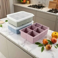 1PC Large Ice Cube Trays For Whiskey Big Silicone Ice Cube Trays 2Inch - Huge Square Ice Cubed Tray 