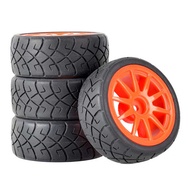 RC Car Rubber Tires &amp; Wheels Rims 12mm Hex Hub for WLtoys 144001 and 1/18 1/16 1/10 Car Tyre(4-Pack)