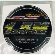 1.5M MILLION 1.5MILLION 1.5 M EX5 DREAM STICKER STIKER HONDA TIMBUL EPOXY LOGO UNITS CELEBRATION