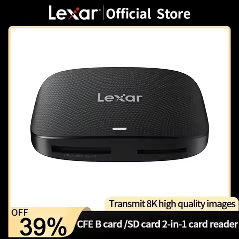 Lexar CFE Cards CFexpress Type B / SD 2-in-1 Card Reader Standard with USB-C/A 2 Data Memory Card RW