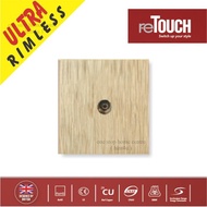 ReTouch ULTRA RIMLESS 1 Gang TV Outlet (Textured Gold / M051G)