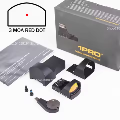 Tactical R1 PRO Red Dot Sight1x30mm 3 MOA Compact Open Reflex Sights W/ Protective Shroud Compatible