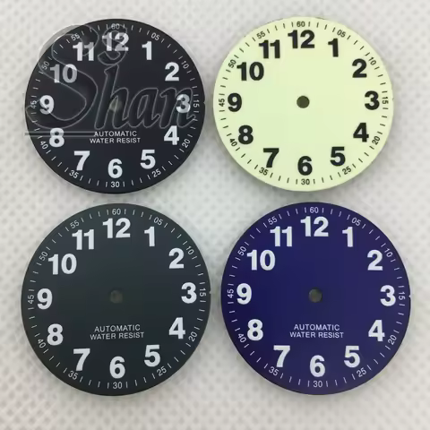 29mm Arabic numeral dial is in black white blue green It is suitable for replacing NH35 NH36 ETA2824