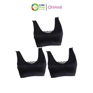 ONAMI โอนามิ บราลูกไม้ เซต 3 ตัว #201578