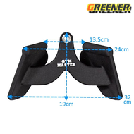 Greener 【ส่งจากกรุงเทพฯ 】ฟิตเนสยิมที่บ้านพาย T-Bar V-Bar รอกเครื่องเคเบิลสิ่งที่แนบมาม้วนไบเซ็ป Tric