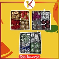 GANTUNGAN SK-C643 4IN1 Christmas Tree Decoration Combination Christmas Accessories Package / Bell Ba