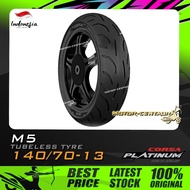 TAYAR CORSA PLATINUM TUBELESS TYRE M5 140/70-13