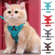 RHYTHM Cat Harness Leash, Breathable Universal Cat Harness Leash Set, Safety Adjustable Vest Style E