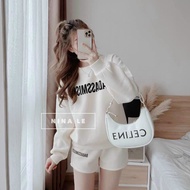 [Voucher 50k Freeship Max 0 đồng toàn quốc] Set áo thun tay dài quần đùi thun set thun thu đông đồ b