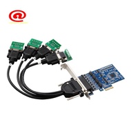 1 Piece PCI Expansion 4 Ports RS422 RS485 Expansion Card PCI-E to -422 -485 Multi-Serial Card PC+Met