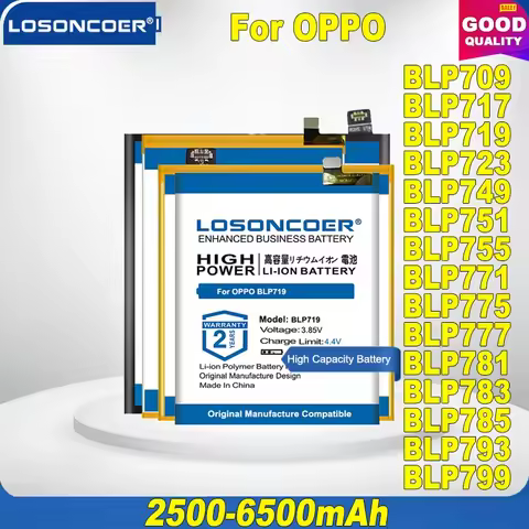 Battery BLP749 BLP751 BLP755 BLP771 For OPPO RA9 A9X Realme X2 Pro X K5 Reno 3 Z 6i Narzo 10 20 X50